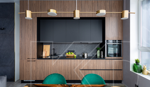 Черный в интерьере кухни: дизайн и сочетаемость цветов ( фото)