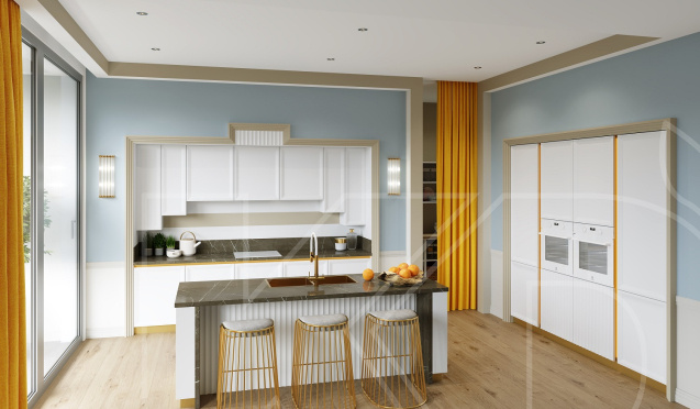 Кухня в частном доме: дизайн интерьера с фото :: Classic